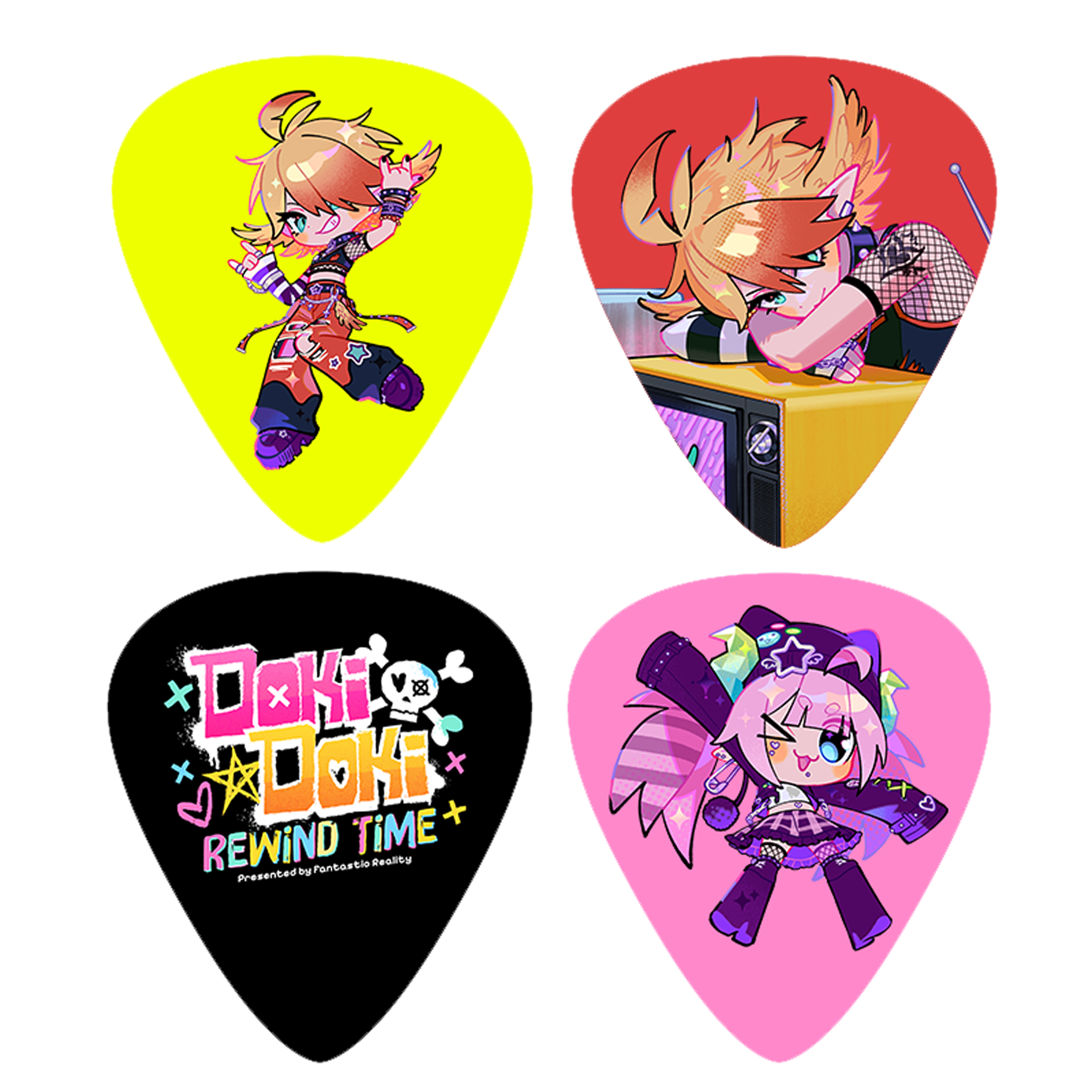 Doki Doki Guitar Pick Set