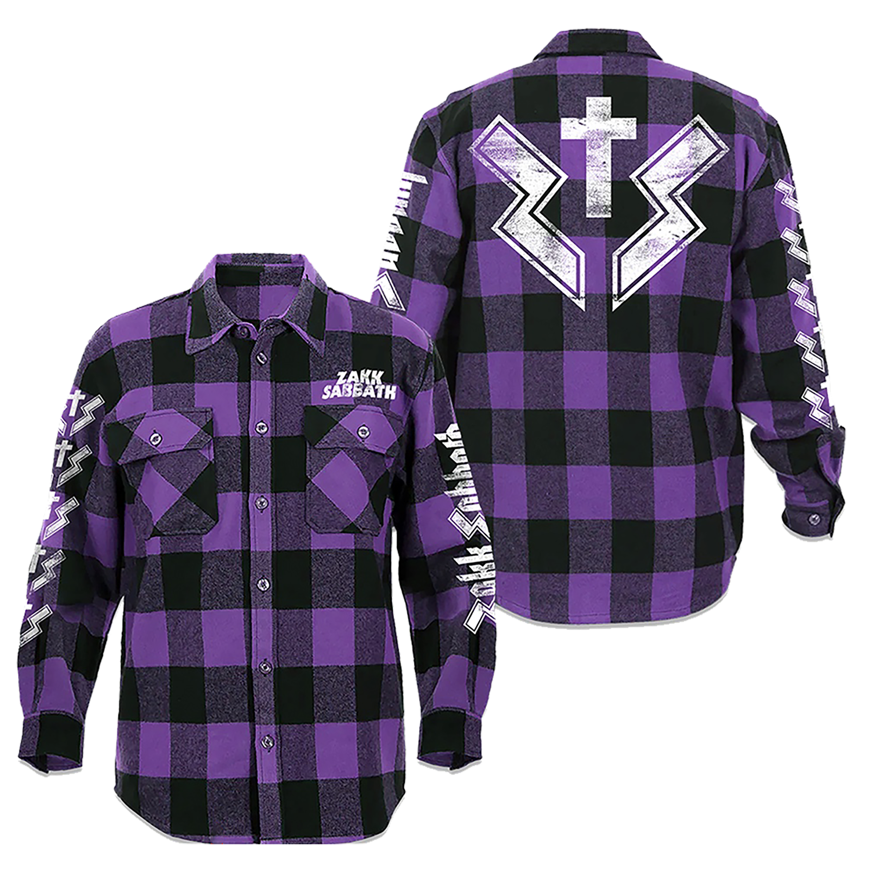Purple/Black Flannel